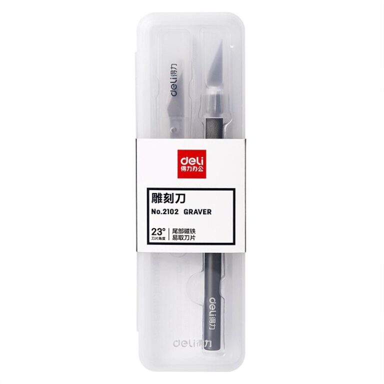 Skalpelis Deli, metalinis  + 10 atsarginių peiliukų