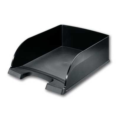 Dokumentų lentynėlė Leitz Plus Jumbo, A4, plastikinė, juodos spalvos