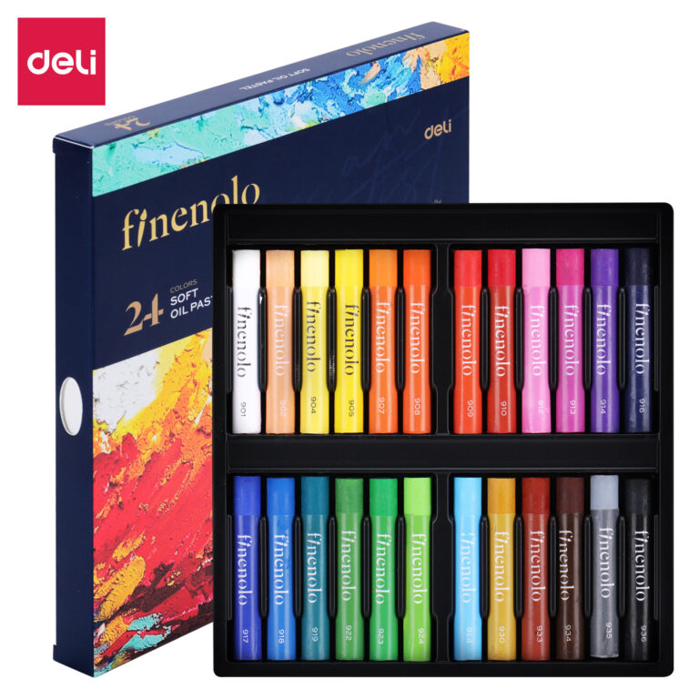 Aliejinės kreidelės Finenolo 12 spalvų minkštos