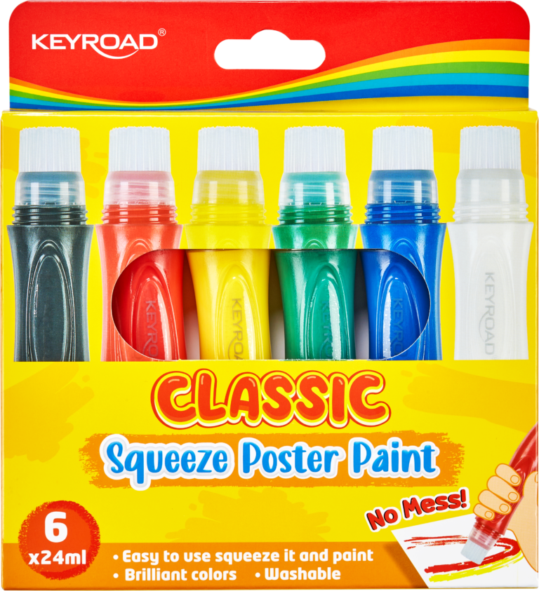 Išspaudžiami dažai Keyroad, 6- spalvos