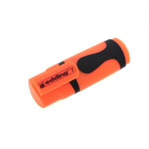 Teksto žymeklis Edding Mini e-7, kirstu galiuku, 1-3mm, oranžinės spalvos, 1vnt