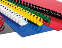 **Plastikinės įrišimo spiralės Forpus, 20mm, 100vnt., baltos spalvos