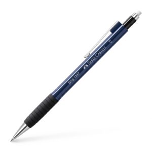 Automatinis pieštukas Faber-Castell Grip 1347, 0.7mm, metalic mėlynos spalvos