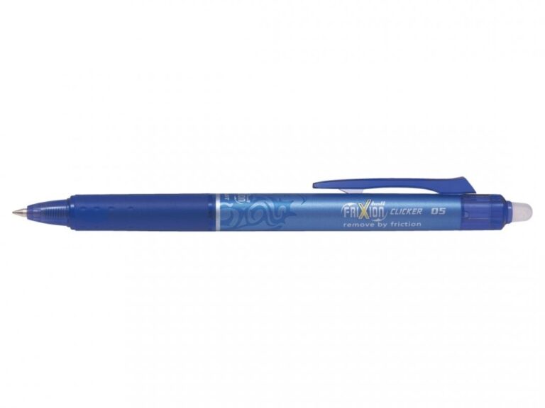 Automatinis tušinukas Pilot Frixion Clicker, gelinis, 0,5mm, su trintuku, mėlynos spalvos