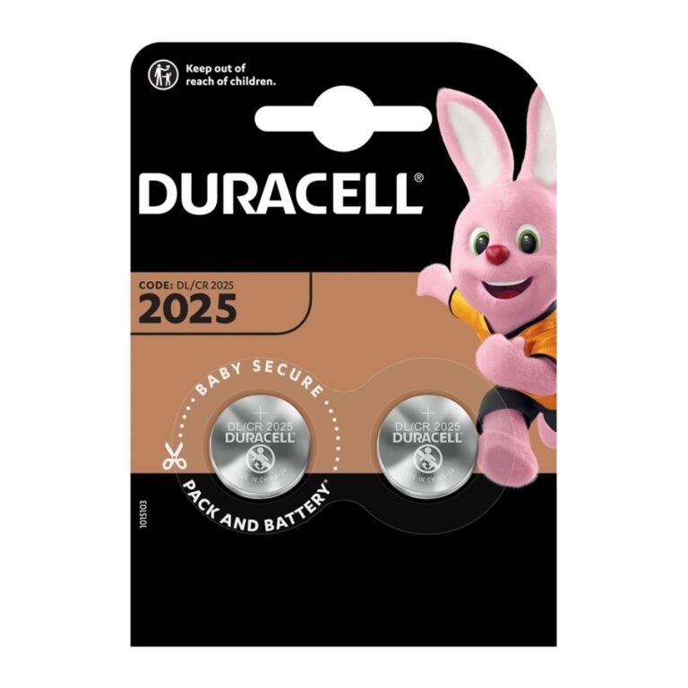 Elementas Duracell DL2025 (CR2025) 3V, ličio  2 vnt.