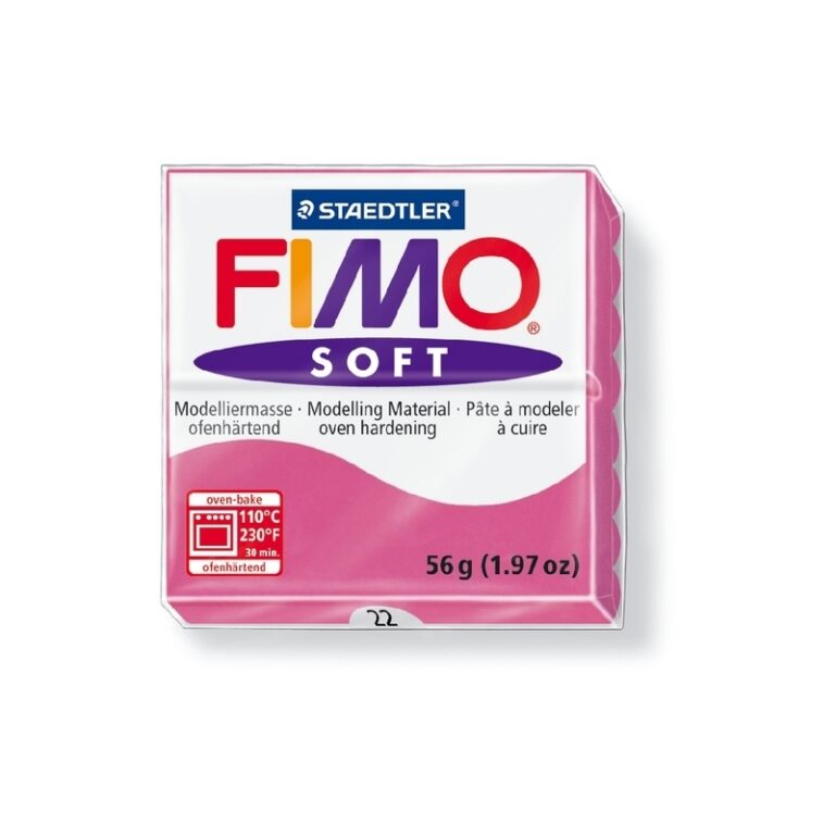 Modelinas Fimo, 56g, avietinės spalvos