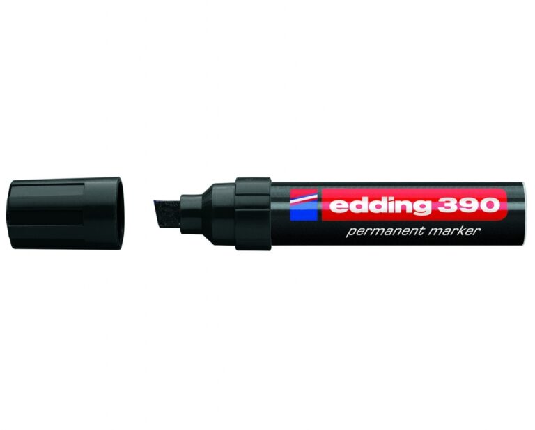 Permanentinis žymeklis Edding 390, 4-12mm, juodos spalvos