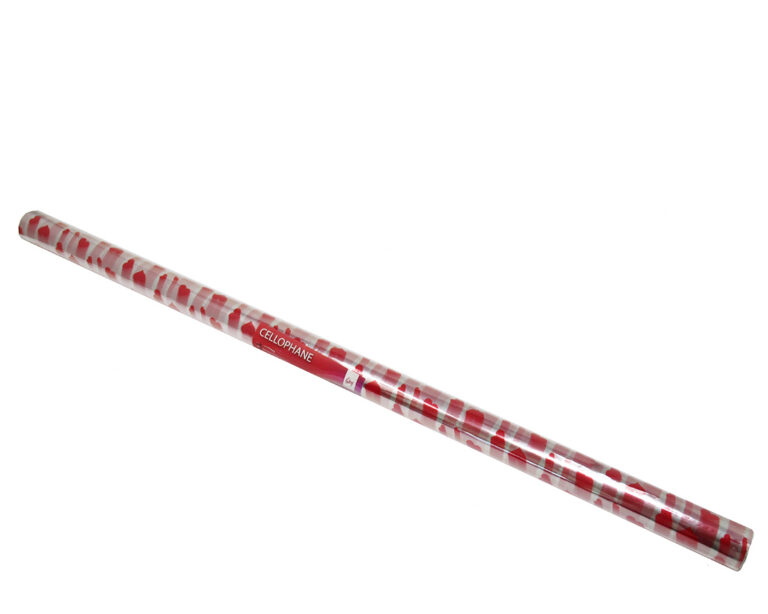 Celofanas dovanų pakavimui College 70x250cm, širdelės