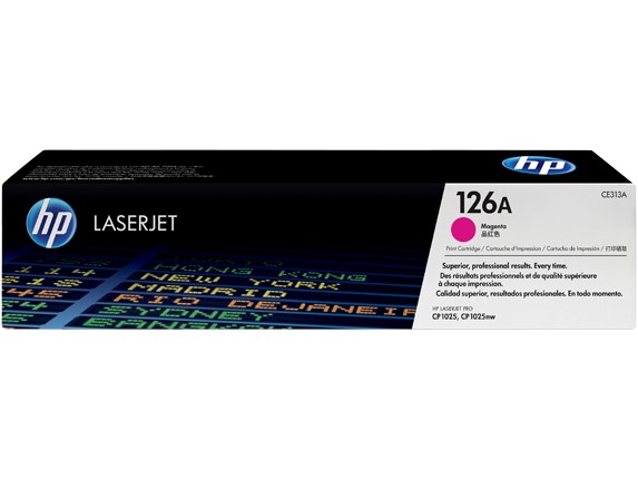 Tonerio kasetė HP CE313A, Nr, 126A, purpurinė, 1000 psl, originalas