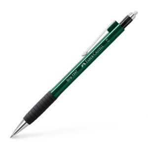 Automatinis pieštukas Faber-Castell Grip 1347, 0.7mm, metalic žalios spalvos