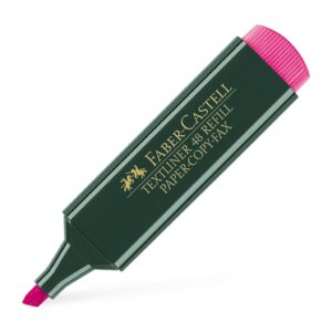 Teksto žymeklis Faber-Castell, rožinės spalvos, kirstu galiuku, 1,2 – 5mm