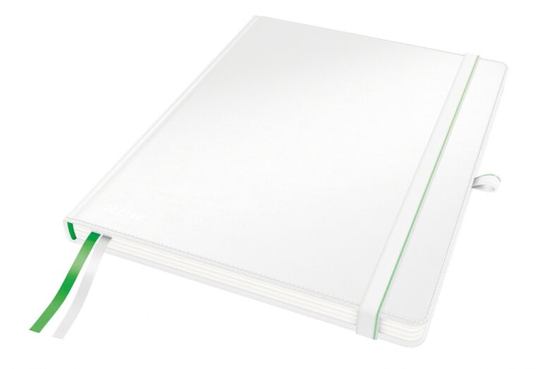 Sąsiuvinis Leitz Complete, iPad dydžio, 80 lapų langeliais, baltos spalvos