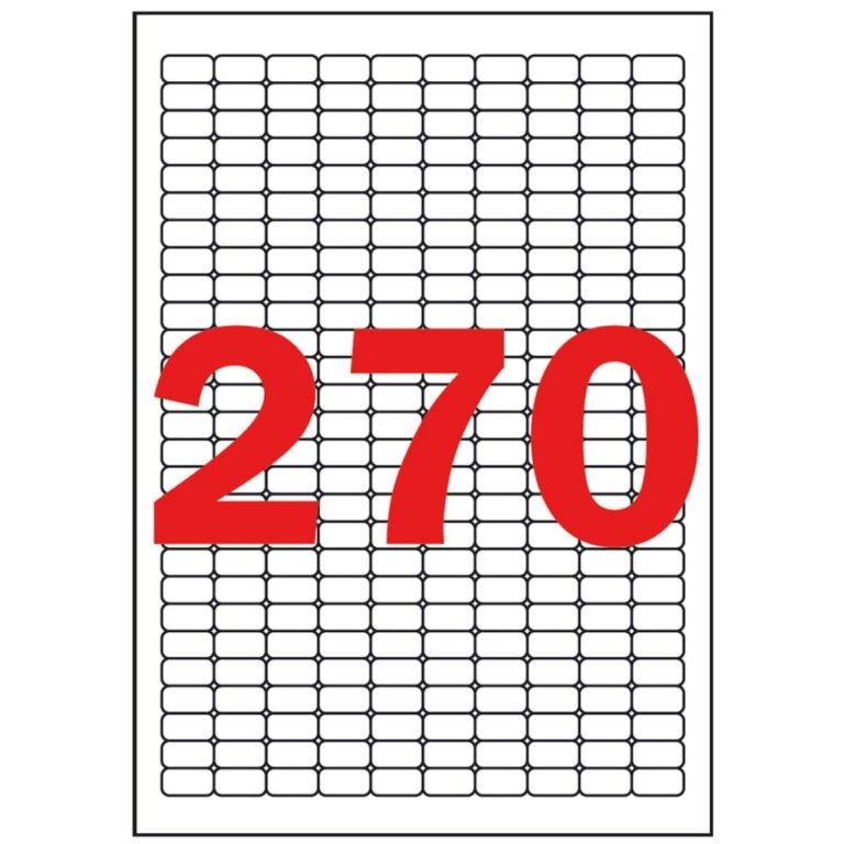 Lipnios etiketės Apli, A4, 17.8x10mm, APLI 6750vnt./25lapai nuimamas!