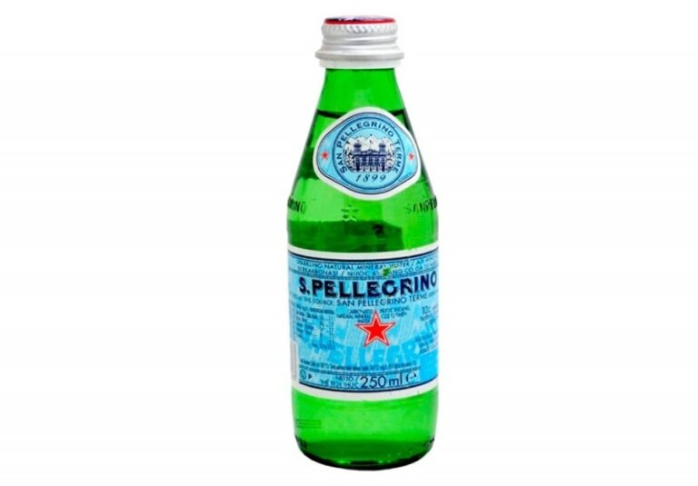 Natūralus mineralinis vanduo S.Pellegrino, gazuotas, stikliniame buteliuke, 0.25l (D)