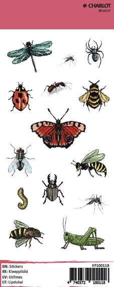 Lipdukai Charlot, Vabalai