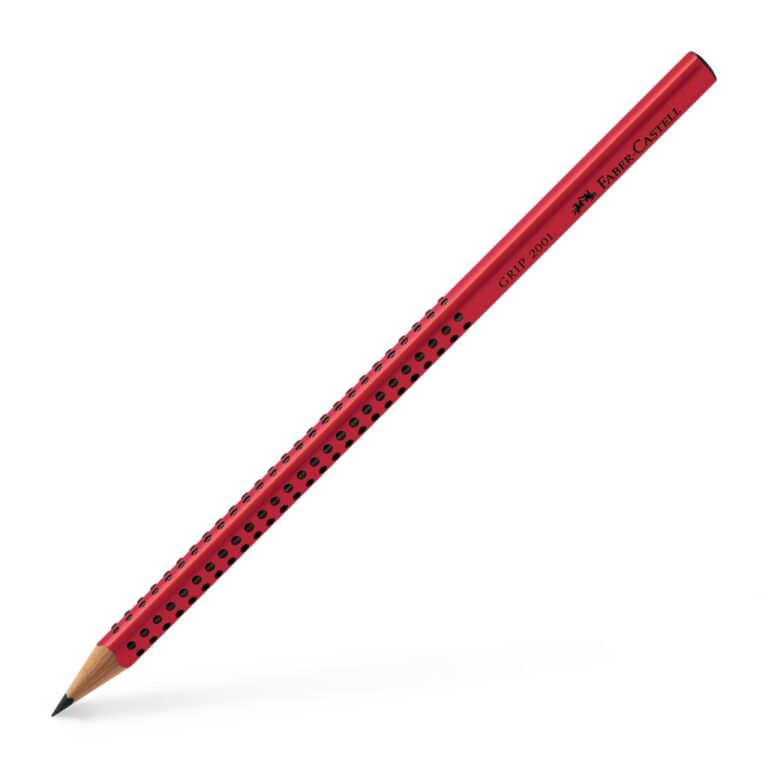 Grafitinis pieštukas Faber-Castell Grip 2001 Two Tone, B, raudonos spalvos