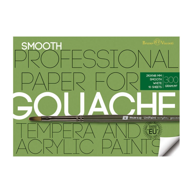 *Akrilinis popierius BrunoVisconti A5 10 lapų 300g / m2