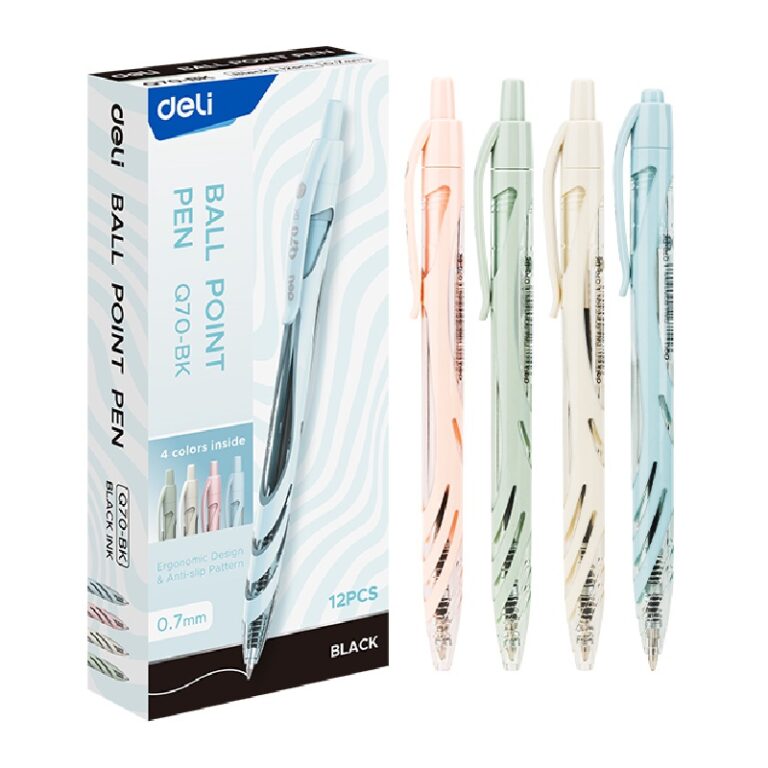 Tušinukas Deli Q70  0.7mm, mėlynos spalvos