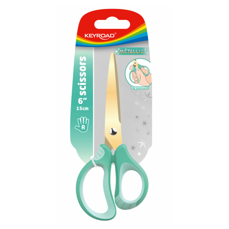 Žirklės Keyroad Metallic, 15,5 cm, dengtos titano danga
