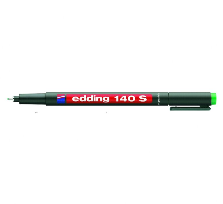Permanentinis žymeklis-rašiklis Edding 140S OHP, apvaliu galiuku, 0.3mm, žalios spalvos