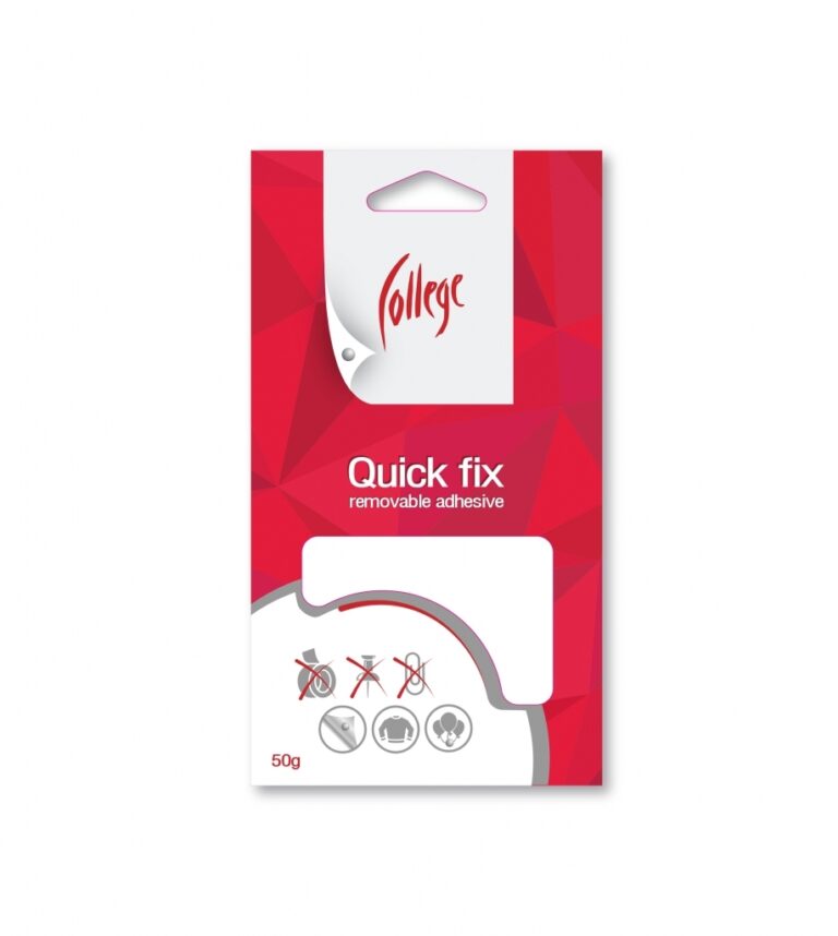 Montavimo kvadratėliai College Quick Fx, 50g, baltos spalvos