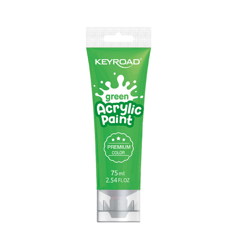 Akriliniai dažai Keyroad 75ml, žalios spalvos