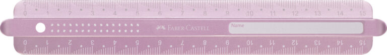 Liniuotė Faber-Castell Sparkle, 15cm rožinės spalvos
