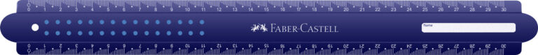 Liniuotė Faber-Castell Dots, 30cm mėlynos spalvos