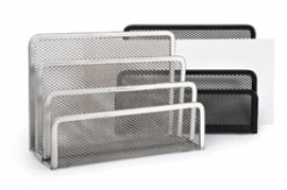 *Metalinis stovas laiškams Forpus, 3 dalių, juodas