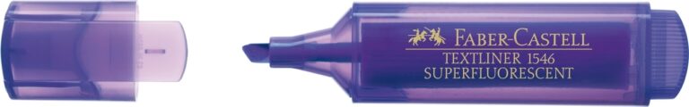 Teksto žymeklis Faber-Castell Superfluorecent, violetinis