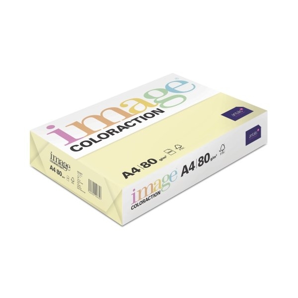 Spalvotas biuro popierius Image Coloraction, A4, 80g, Desert, geltonos spalvos, 500 lapų
