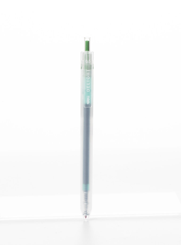 Gelinis rašiklis Deli Delight, 0,5 mm, žalios spalvos