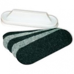 Keičiamos servetėlės ovaliai kempinėlei 2×3, 5vnt.