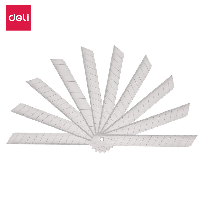 Geležtės kanceliariniam peiliukui DELI 9mm SK5, 10 vnt/pak