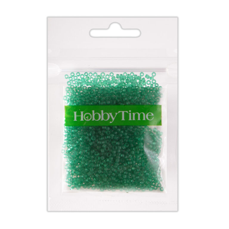 Karoliukai, apvalūs, matiniai 2mm 10g, akvamarino spalvos nr20