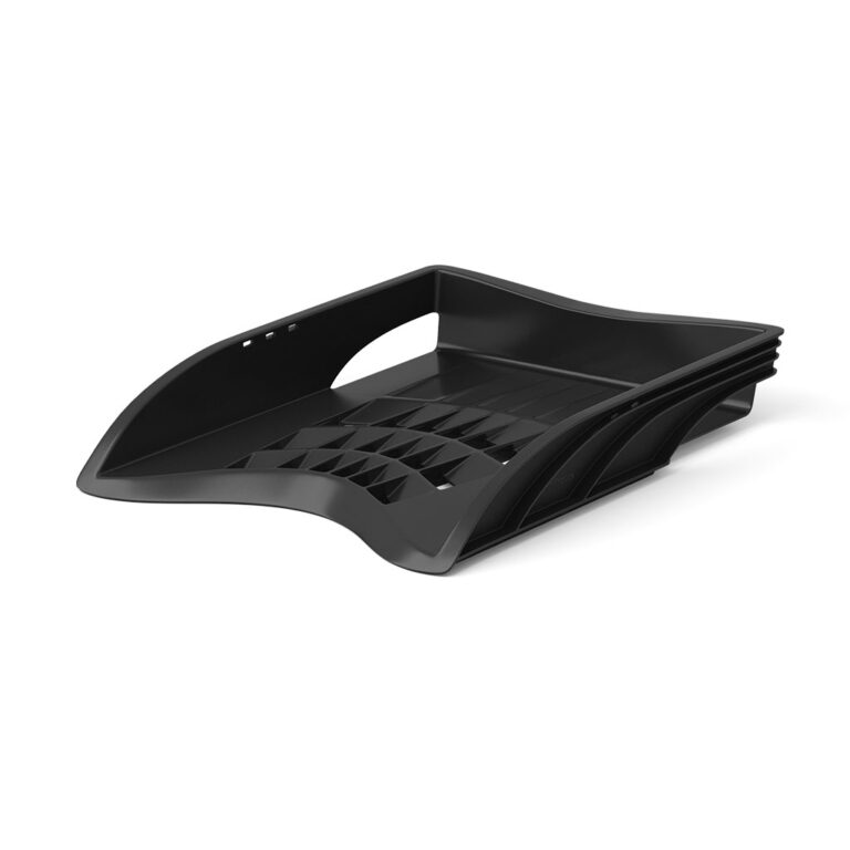 *Dokumentų lentynėlė College S-Wing, 66x256x348mm, plastikinė, juodos spalvos