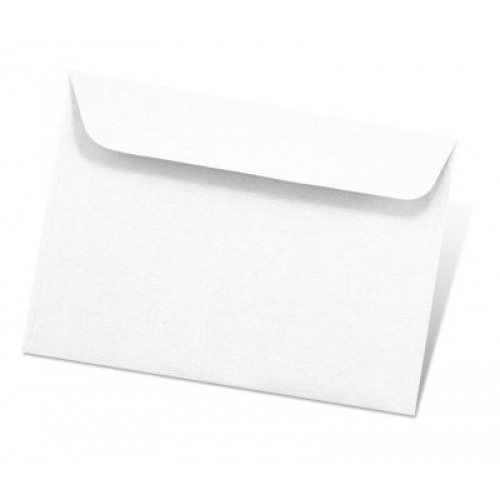 Dekoratyvinis vokas Paper Poetry C6, 114x162mm, 100g, baltos spalvos, 1vnt