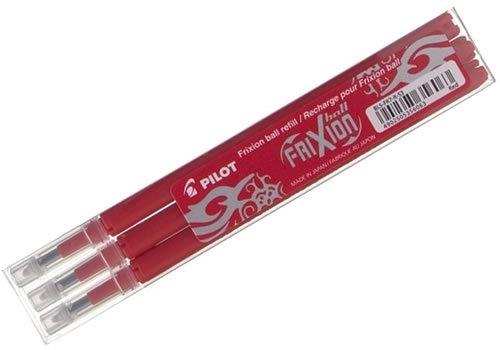 Šerdelė tušinukui Pilot Frixion Ball, 0.7mm, 3vnt, raudonos spalvos