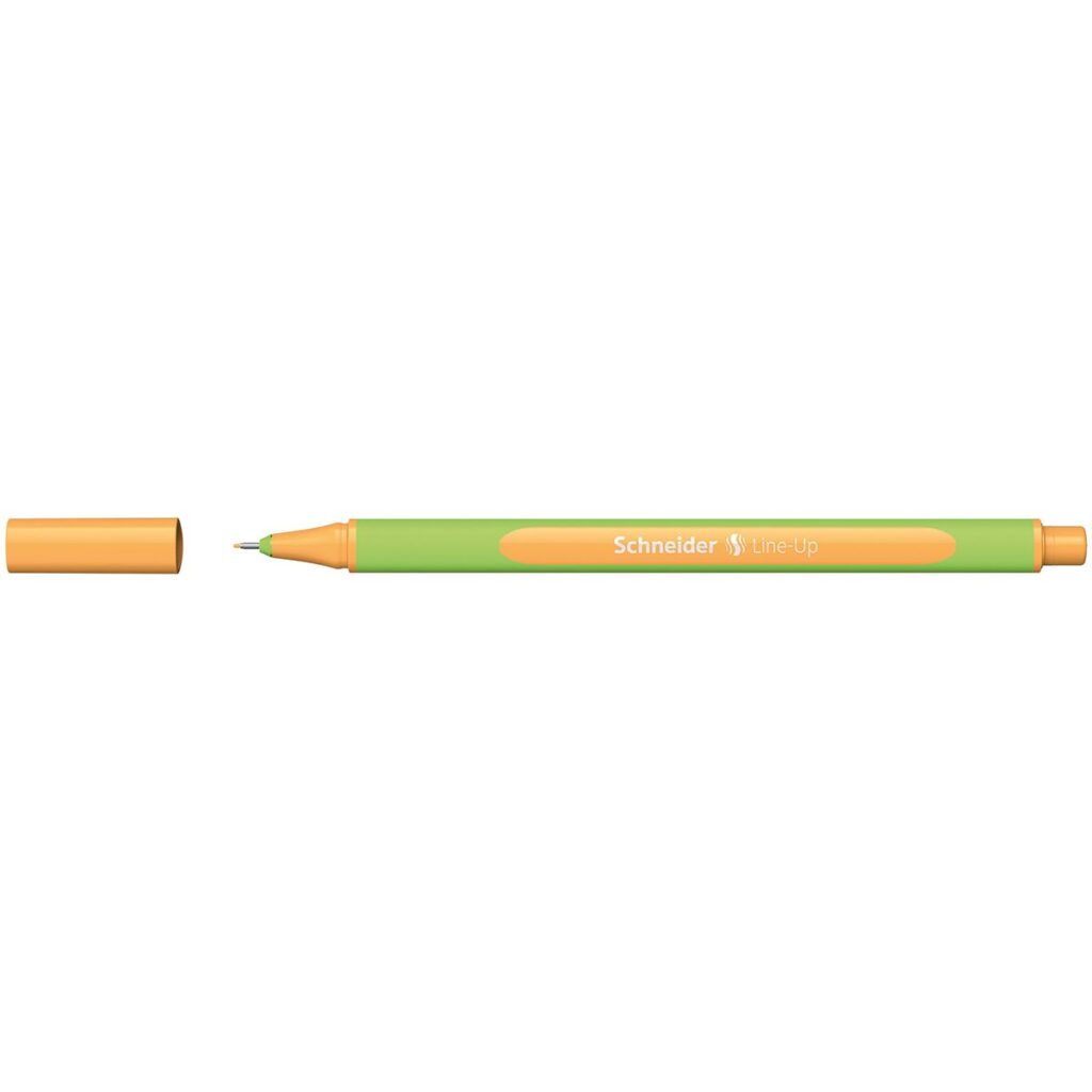 *Rašiklis su kamšteliu Schneider, Line -Up 0,4mm neon-orange spalvos