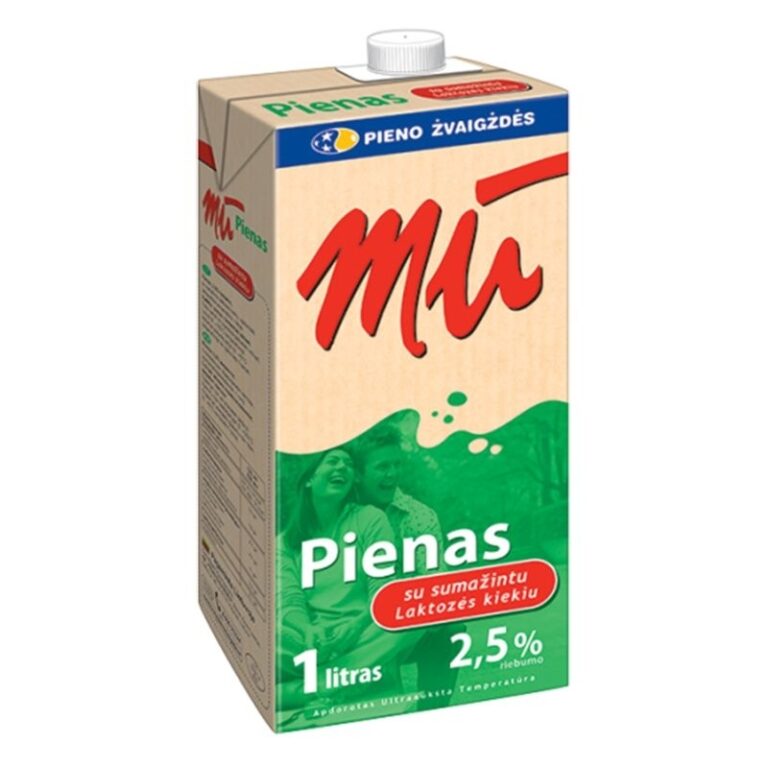 Pienas Mū, BE LAKTOZĖS, 2,5%, 1l