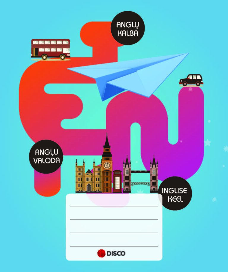 Vardinis sąsiuvinis anglų k., 32 lapų, linijomis