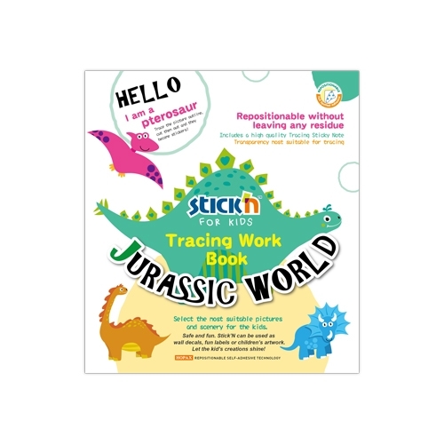 *Lipnūs lapeliai -spalvinimo knygelė StickN Jurassic World