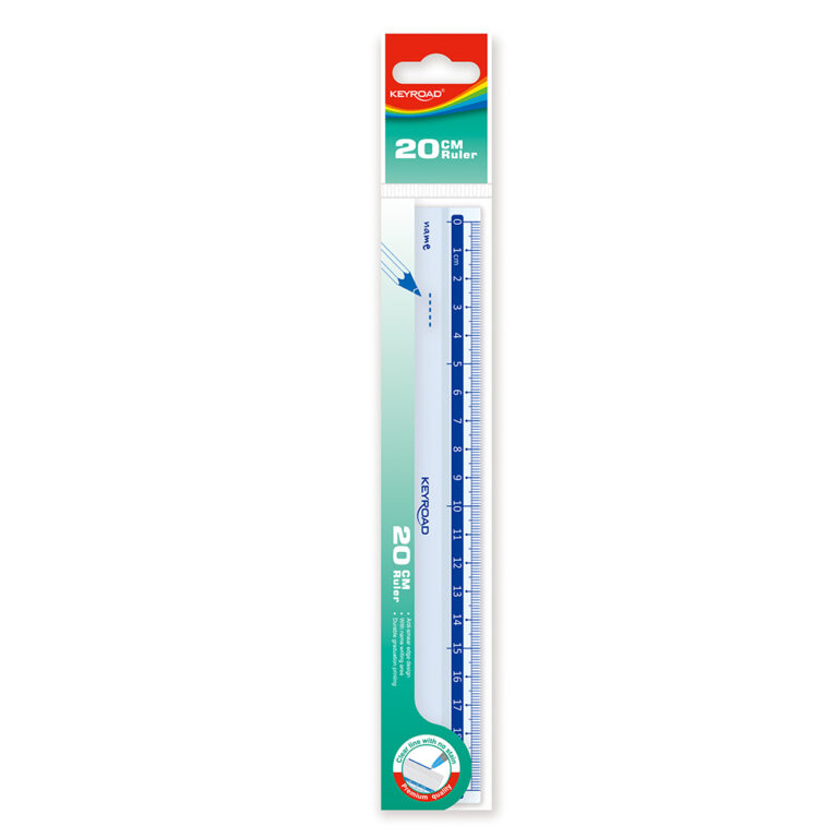 Liniuotė Keyroad, 20cm, skaidri