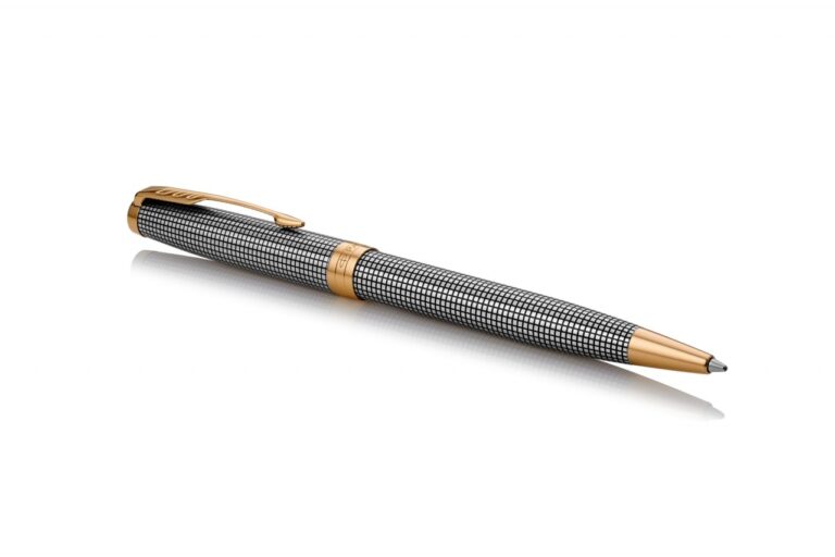 Pasukamas tušinukas Parker Sonnet Chiselled Silver GT
