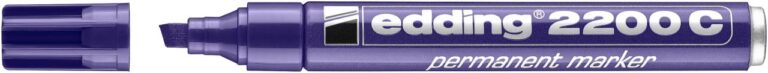 Permanentinis žymeklis Edding 2200C, kirstu galiuku, 1-5mm, violetinės spalvos