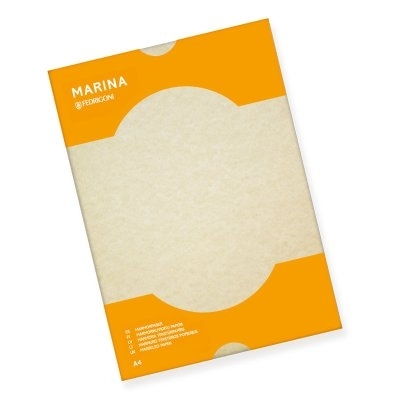 Dekoratyvinis popierius MARINA, 175 g/m², A4, Sabbia, 25 lapai