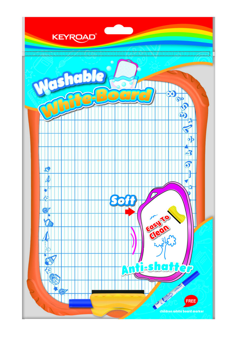 Balta lenta Keyroad, 21x30cm, dvipusė, plastikiniu rėmeliu su rašikliu