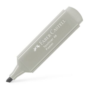 *Teksto žymeklis Faber-Castell, pilkos spalvos,kirstu galiuku, 1,2 – 5mm