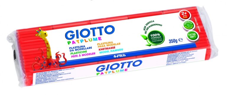 Plastilinas Fila Giotto Patplume, 350g, raudonos spalvos