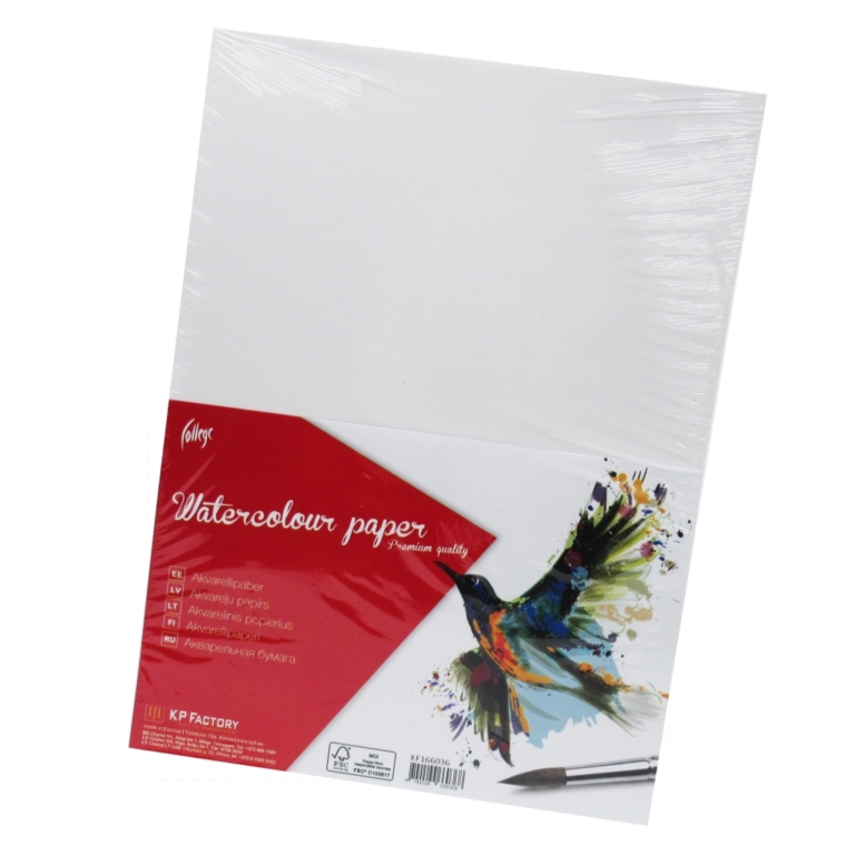 Akvarelinis popierius College, A3, 200g, neklijuoti lapai, 100 lapų